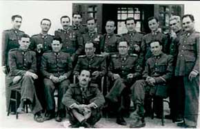 La guarnici&oacute;n del cuartel de la Guardia Civil de La Uni&oacute;n 1947.